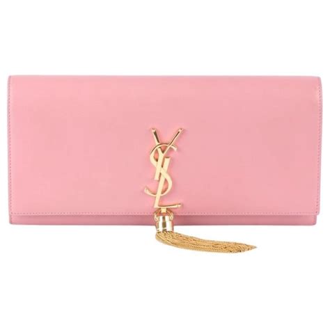 saint laurent clutch bags pink